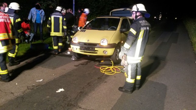 20.06.2015 - Person von Pkw überrollt und eingeklemmt